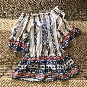 Off the shoulder blouse